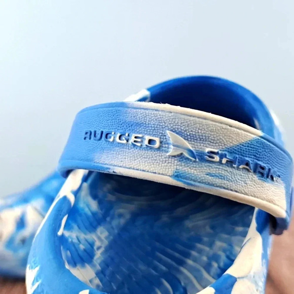 Toddler Clogs, Blue and White, Baby sz 7 - Picture 7 of 7